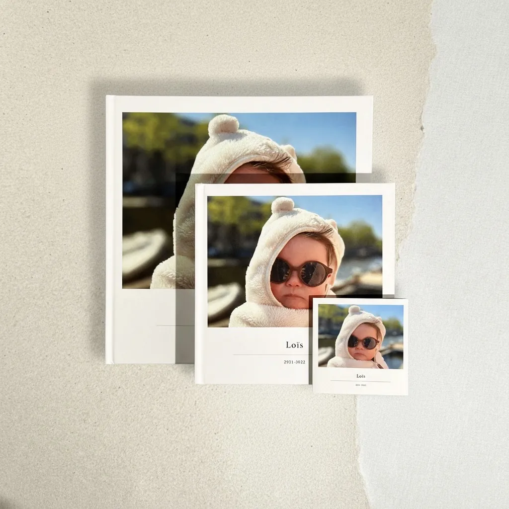 klikkie photo books in three sizes: Pocket, Large and XL